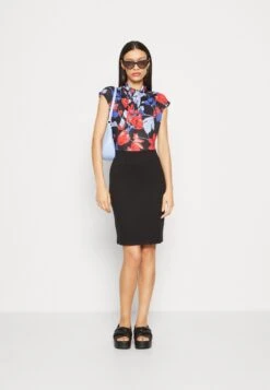 Anna Field Jersey Dress - Black/Red/Blue -Anna Field 00b864aaa60f4453a932630174da80c8