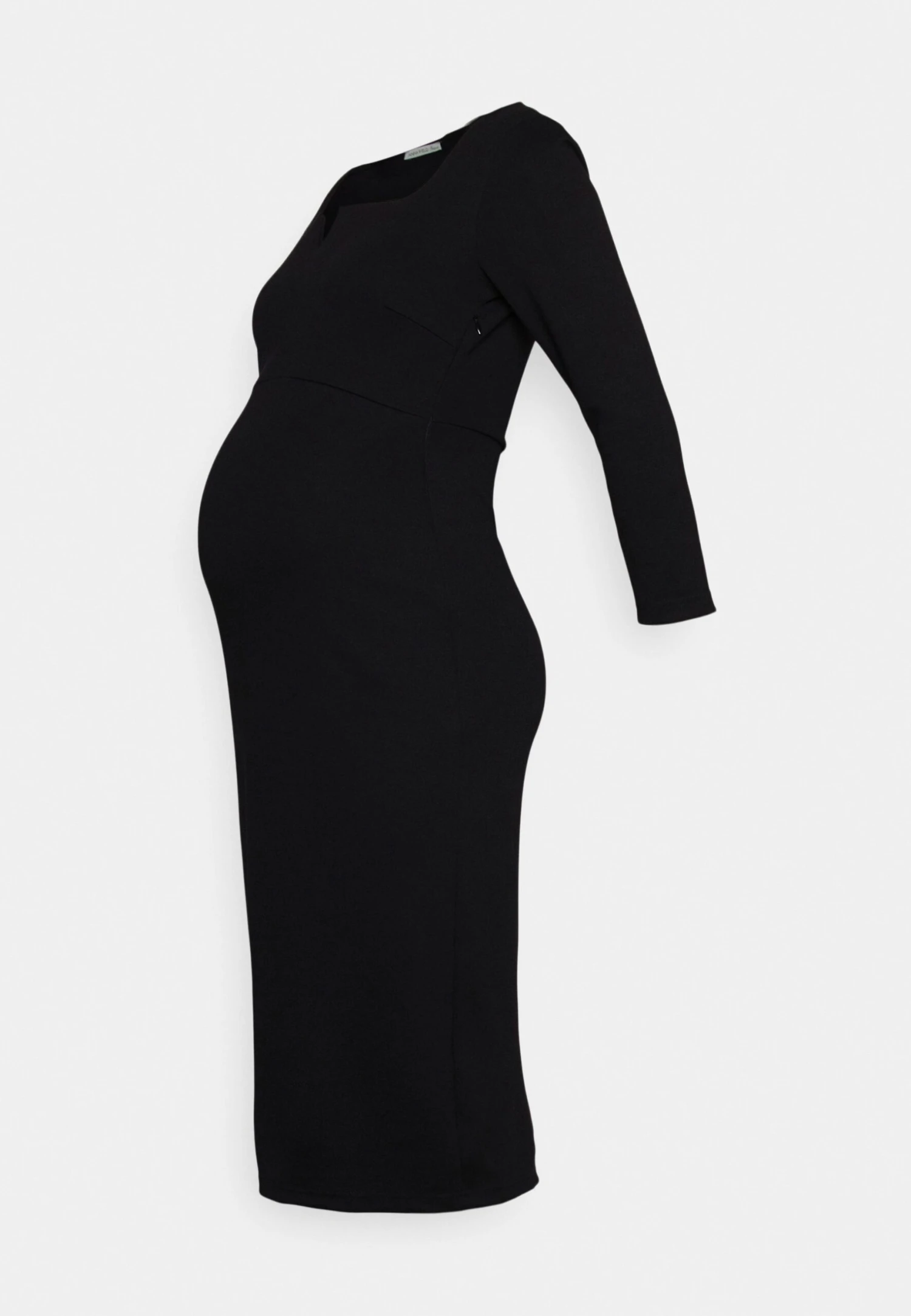 Notch Neckline Midi Dress - Jersey Dress 6 Notch Neckline Midi Dress - Jersey Dress - Image 4