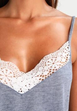 Anna Field Sarah Short Pj Set- Pyjama Set - Off-White/Dark Blue -Anna Field 04e3d1816e4748b4a0e2b5863bfae2f9