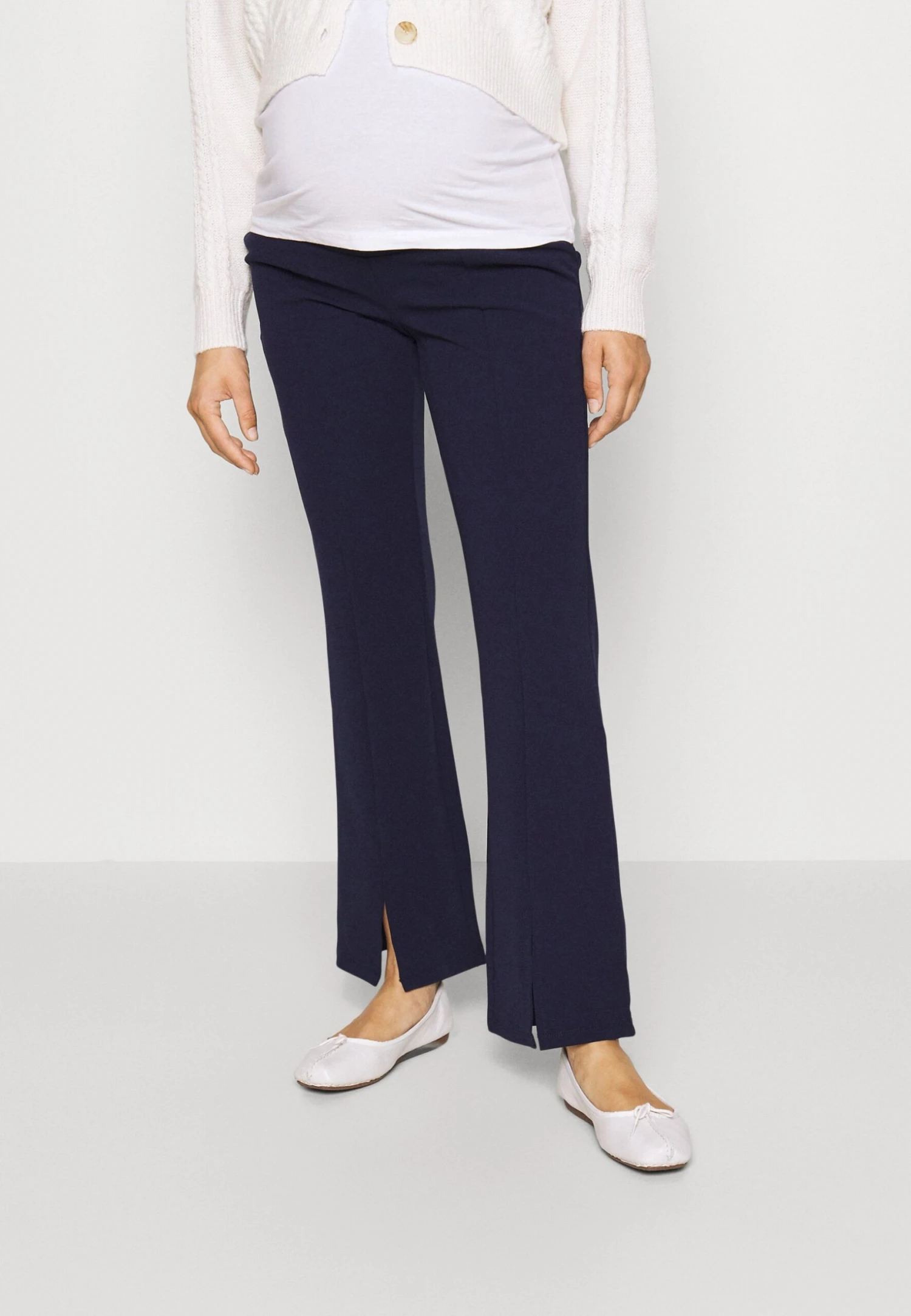 Maternity Business Flare - Tracksuit Bottoms - Dark Blue 3 Maternity Business Flare - Tracksuit Bottoms - Dark Blue