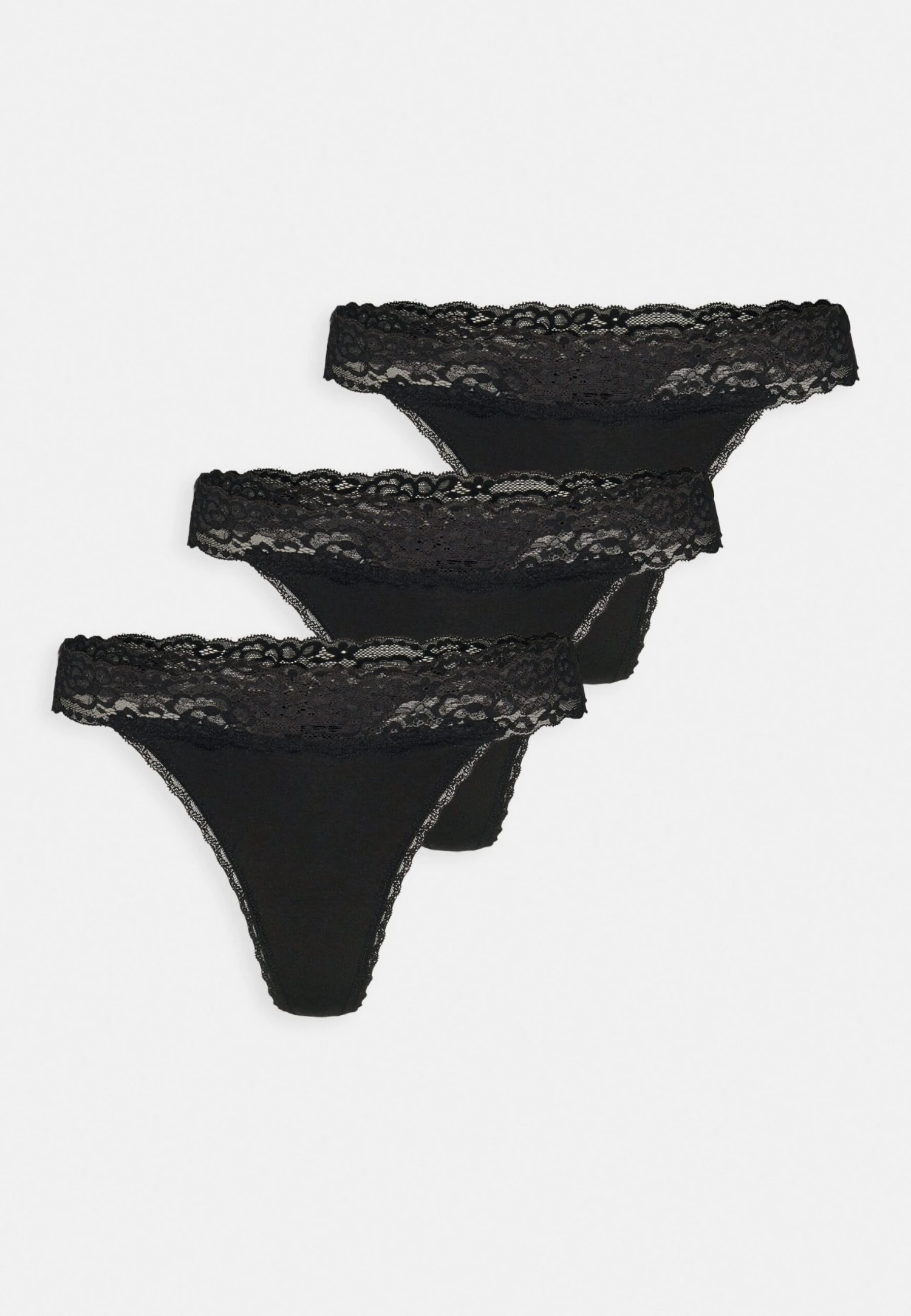 Anna Field 3 Pack Lace Trim Thong - Thong 6 Anna Field 3 Pack Lace Trim Thong - Thong - Image 4