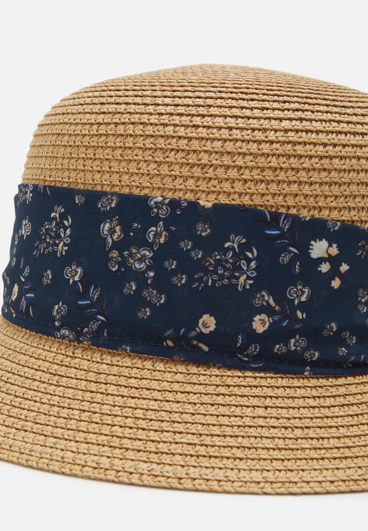 Anna Field Hat - Tan/Dark Blue 7 Anna Field Hat - Tan/Dark Blue - Image 5