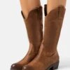 Anna Field Cowboy/Biker Boots - Brown 2 Anna Field Cowboy/Biker Boots - Brown -Anna Field 2429606021b64706827a925cc1d669d1