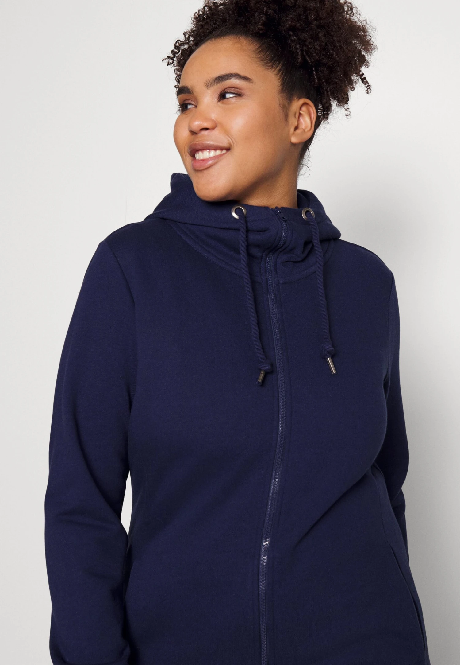 Zip-Up Sweatshirt - Dark Blue 6 Zip-Up Sweatshirt - Dark Blue - Image 4