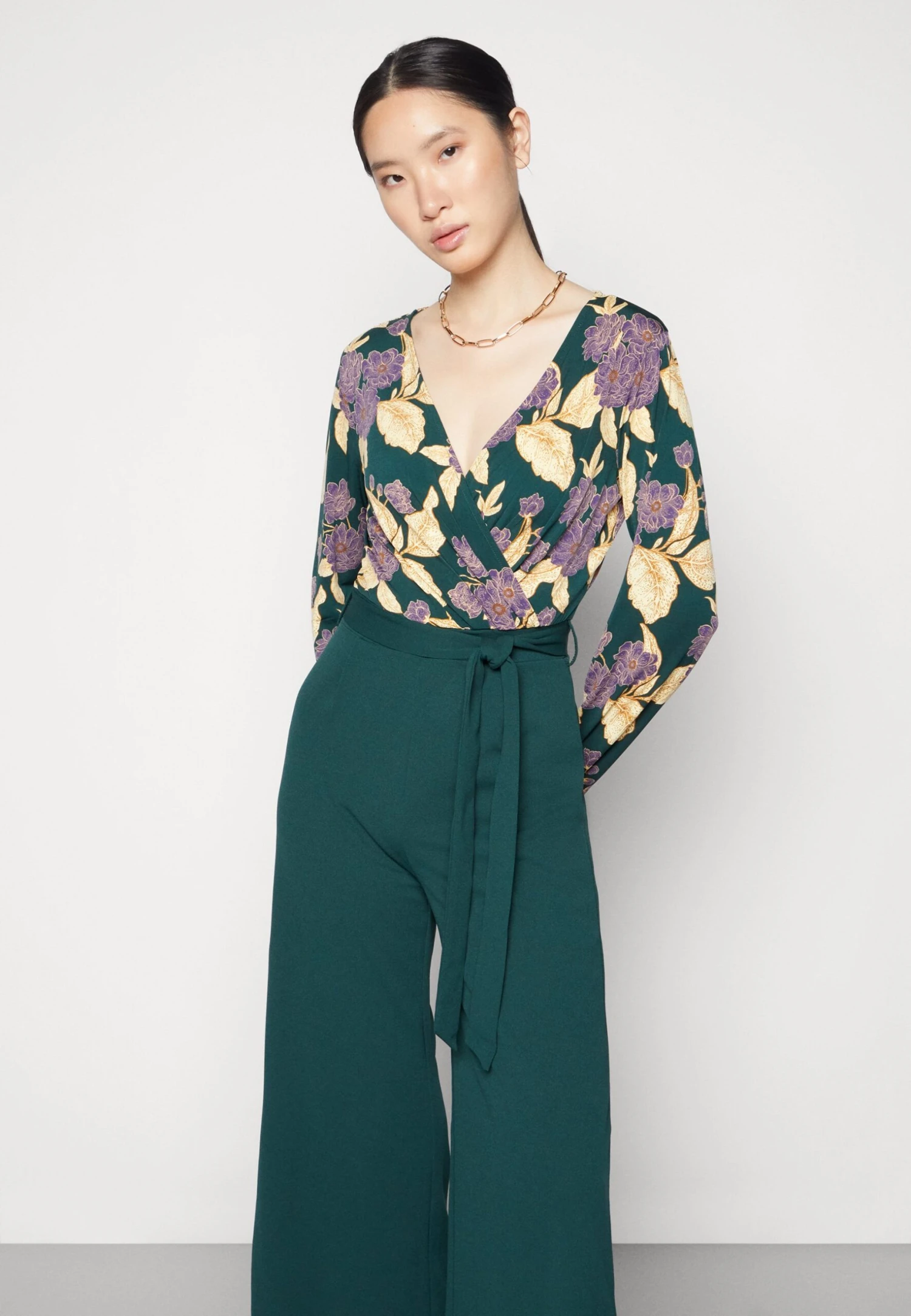 Anna Field Jumpsuit - Dark Green/Yellow 6 Anna Field Jumpsuit - Dark Green/Yellow - Image 4