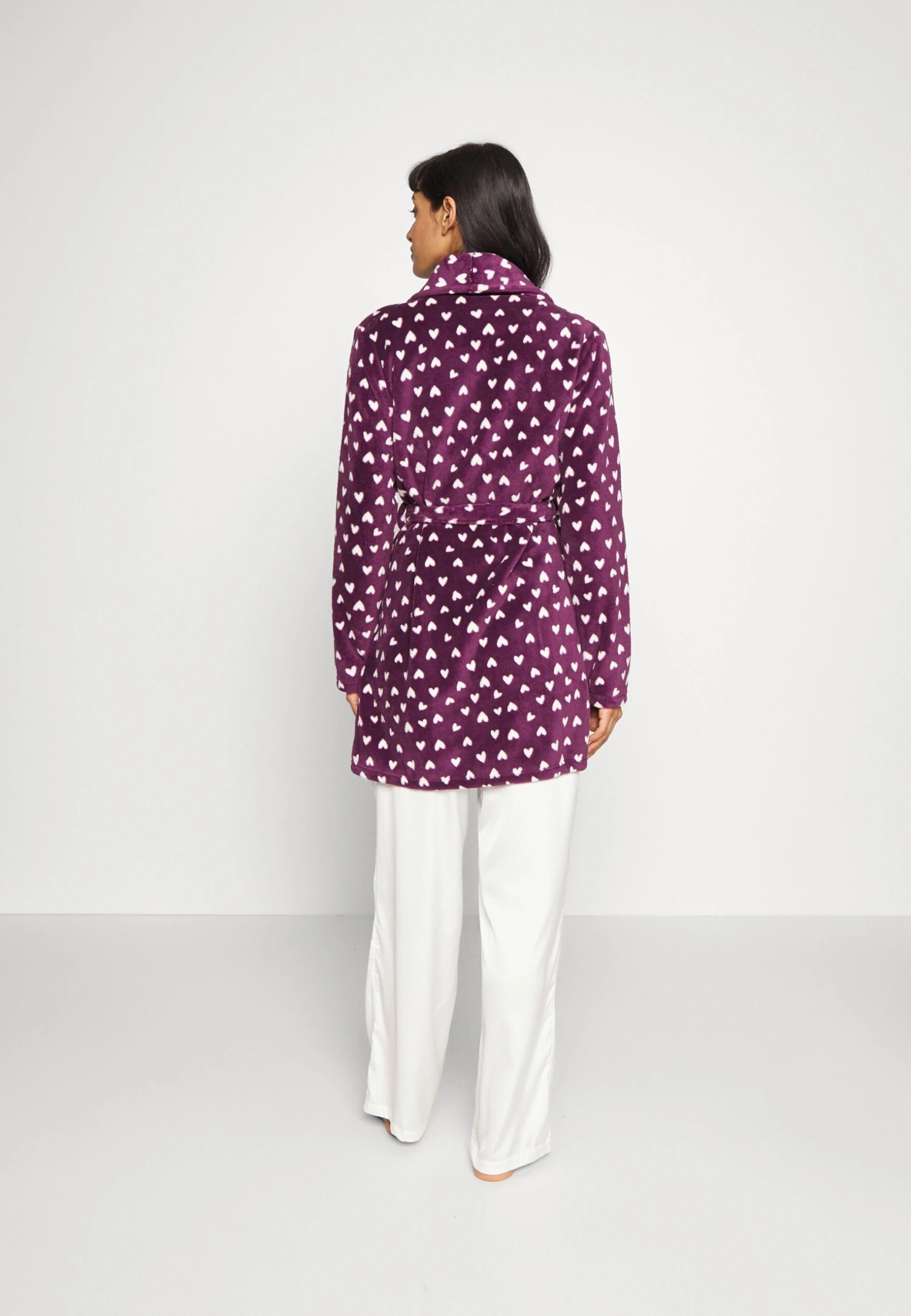 Anna Field Dressing Gown - Dark Red/Beige 5 Anna Field Dressing Gown - Dark Red/Beige - Image 3