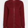 Anna Field Zip-Up Sweatshirt - Bordeaux -Anna Field 32980d8818a146d5a4d9d945af015096