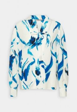 Anna Field Button-Down Blouse - White, Blue -Anna Field 3713cf6dd47a4a9aaad5b6f57a9e475b