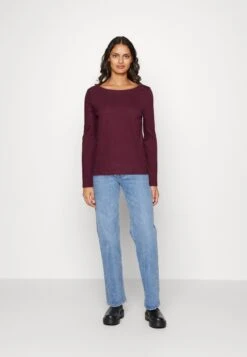 Anna Field Long Sleeved Top - Dark Red -Anna Field 3a00f3e7ac774ce498a965fbfe31b033