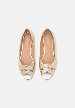 Anna Field Peeptoe Ballet Pumps - Gold 13 Anna Field Peeptoe Ballet Pumps - Gold -Anna Field 3a1b6276b6304eafbc6446001a4e73ff