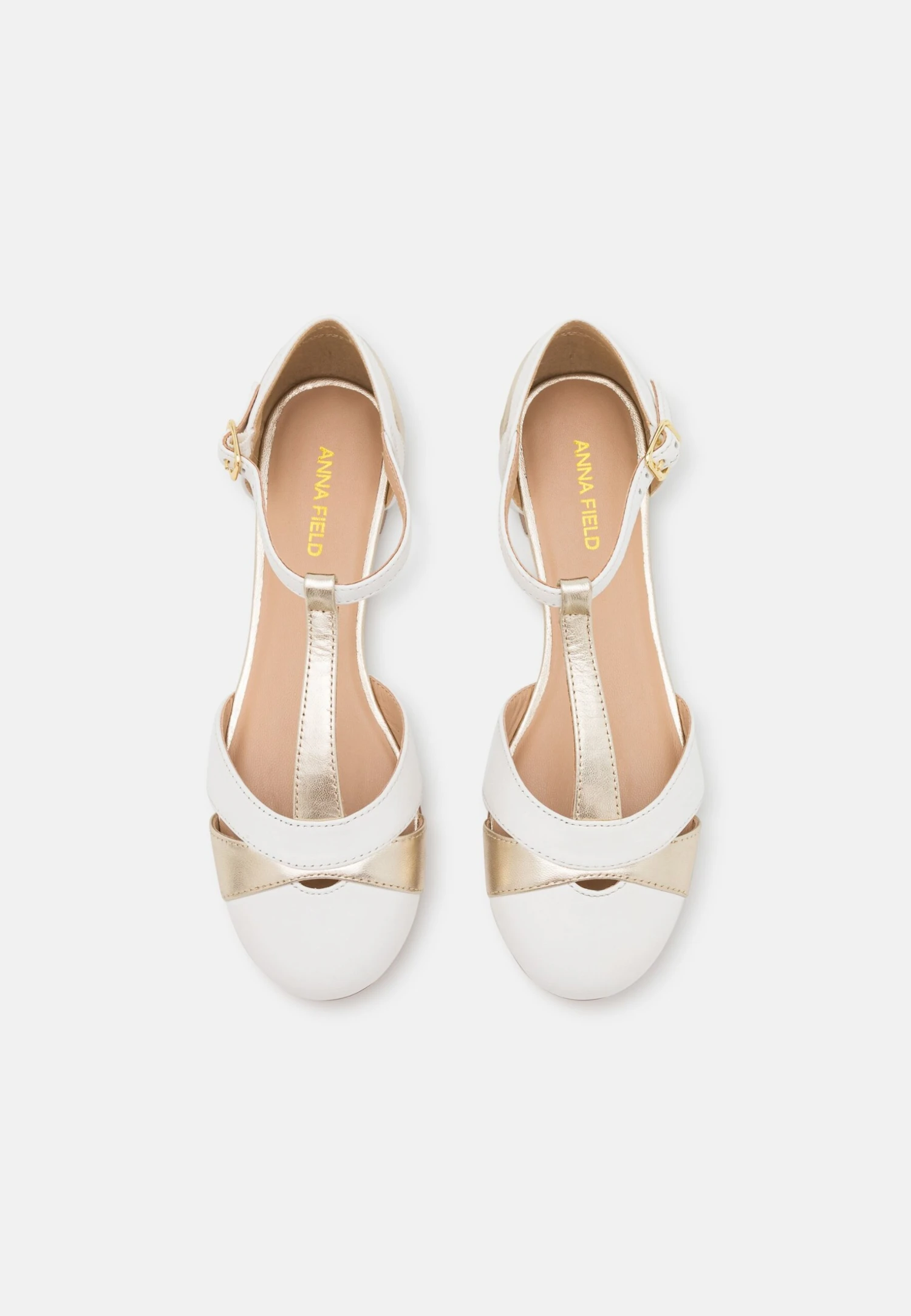 Anna Field Leather- Ankle Strap Ballet Pumps - White 8 Anna Field Leather- Ankle Strap Ballet Pumps - White - Image 6