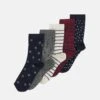 Anna Field 5 Pack - Socks - Dark Blue/Dark Red 1 Anna Field 5 Pack - Socks - Dark Blue/Dark Red -Anna Field 40f7ff545d8c445daaba3210226133d0