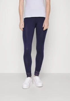Anna Field 2 Pack - Leggings - Trousers - Black/Dark Blue -Anna Field 46648fee1436445f8dab1706faf36f72