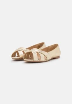 Anna Field Peeptoe Ballet Pumps - Gold 10 Anna Field Peeptoe Ballet Pumps - Gold -Anna Field 49c1e561a9f64ab58c05fb5d3c61e88b