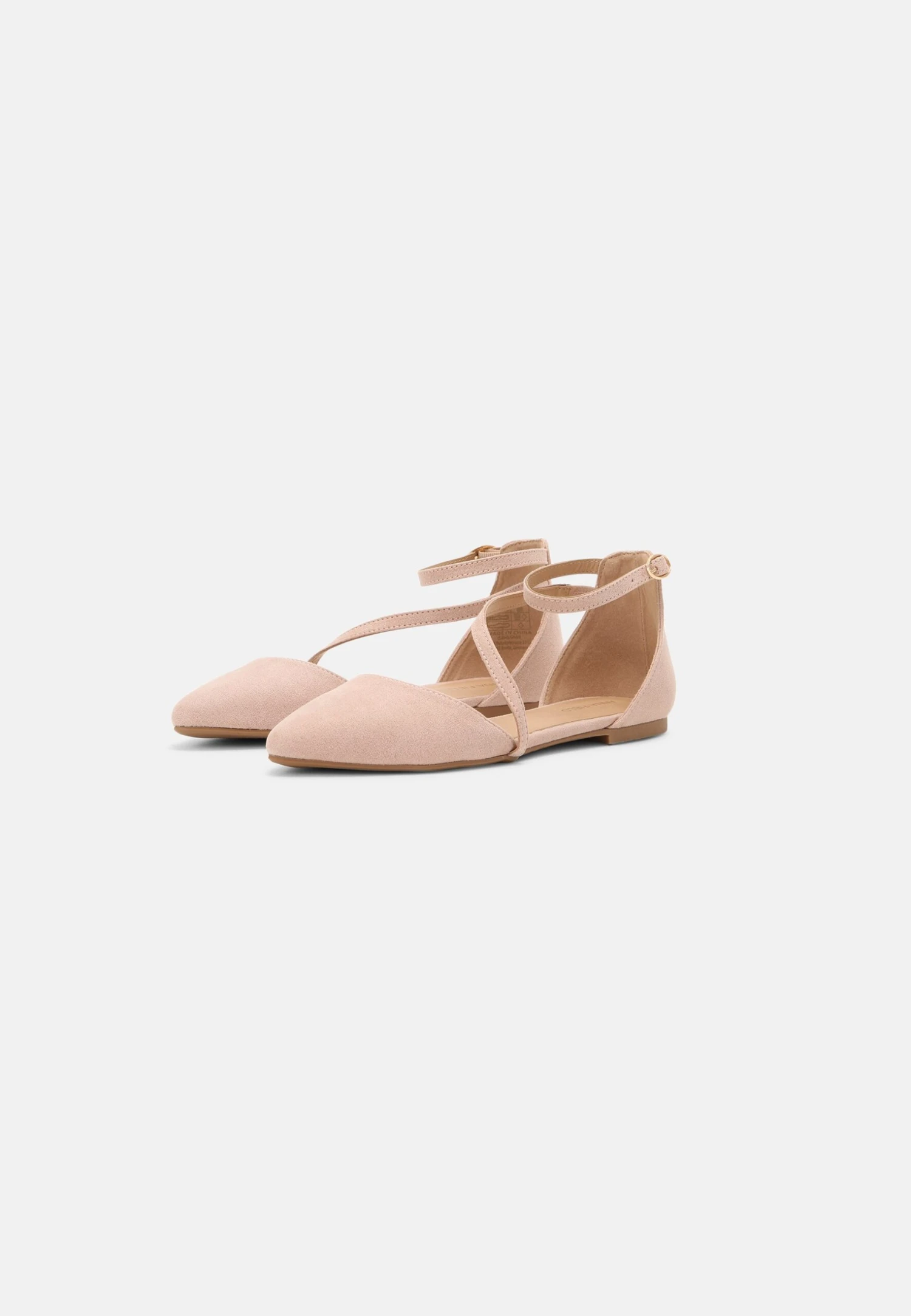 Ankle Strap Ballet Pumps - Light Pink 5 Ankle Strap Ballet Pumps - Light Pink - Image 3