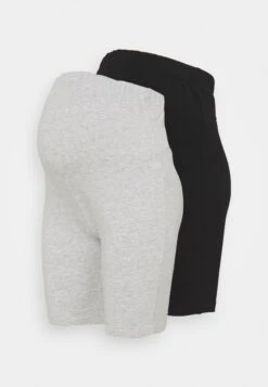2 Pack - Leggings - Trousers - Black/Light Grey