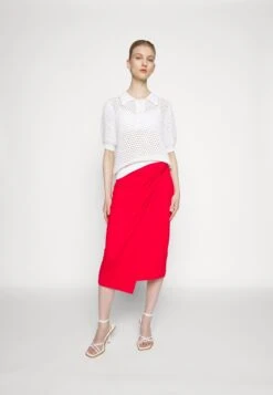 Anna Field Front Knot Midi Skirt - Pencil Skirt - Red 13 Anna Field Front Knot Midi Skirt - Pencil Skirt - Red -Anna Field 5700a7cc5020448db886e59540152e63