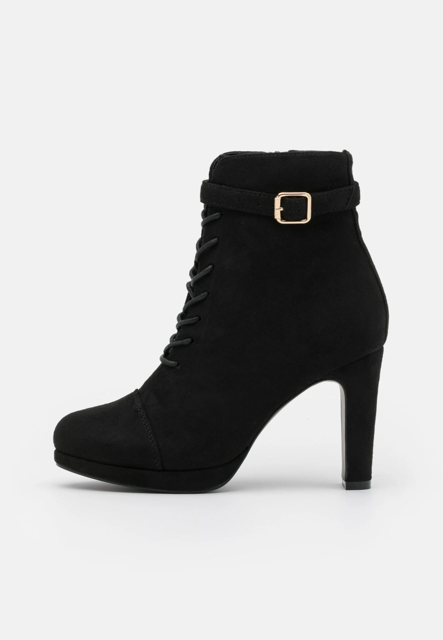 Lace-Up Ankle Boots - Black 4 Lace-Up Ankle Boots - Black - Image 2