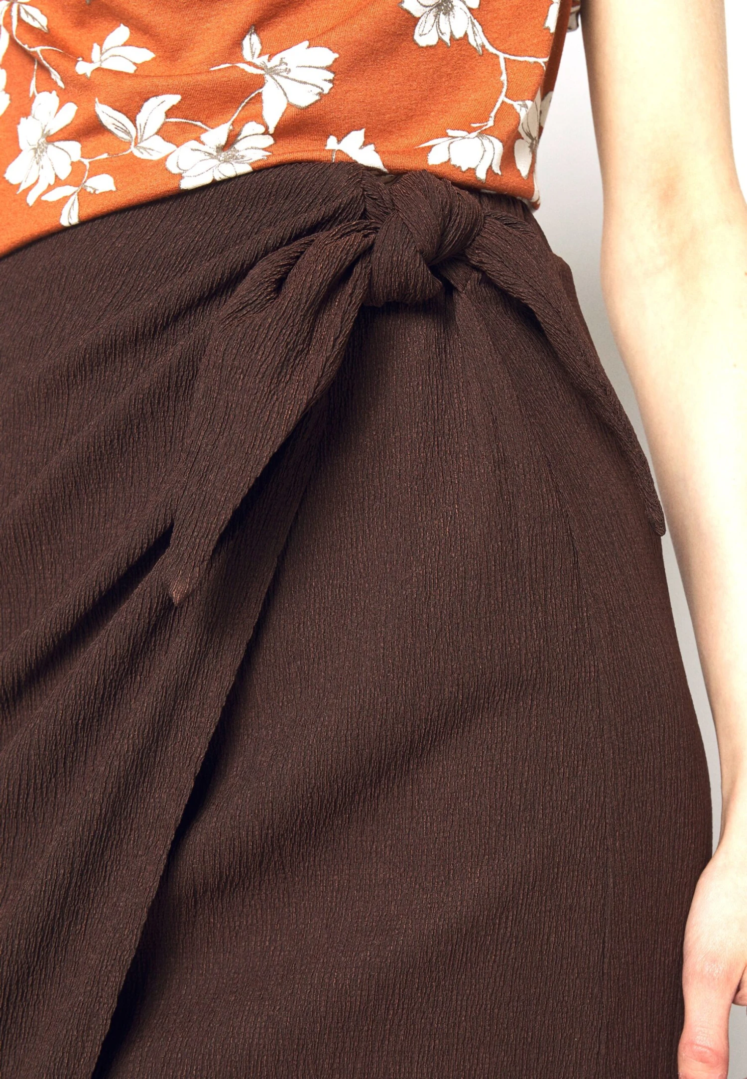 Anna Field A-Line Skirt - Brown 9 Anna Field A-Line Skirt - Brown - Image 7