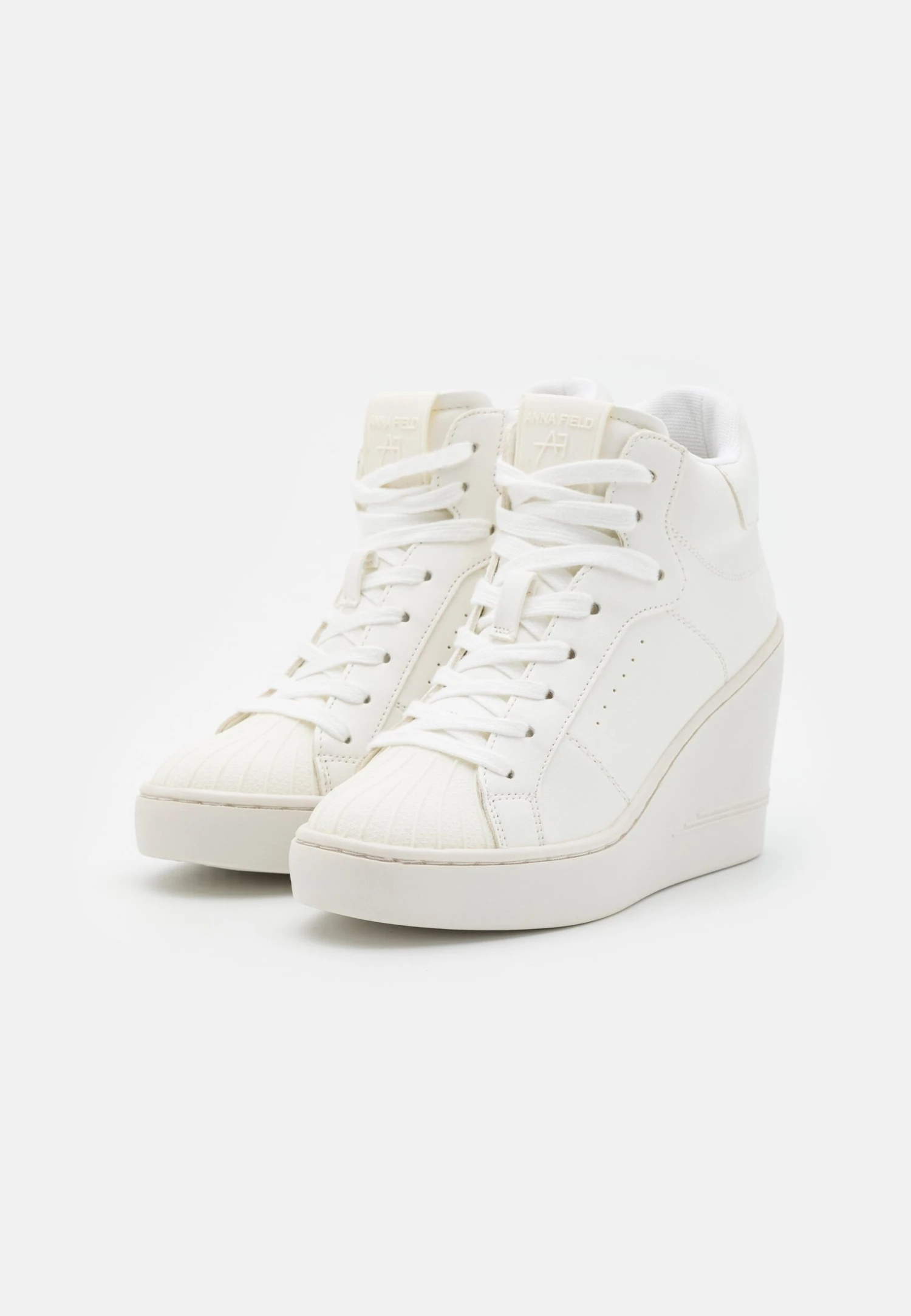 Anna Field High-Top Trainers - White 4 Anna Field High-Top Trainers - White - Image 2