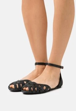 Leather - Peeptoe Ballet Pumps