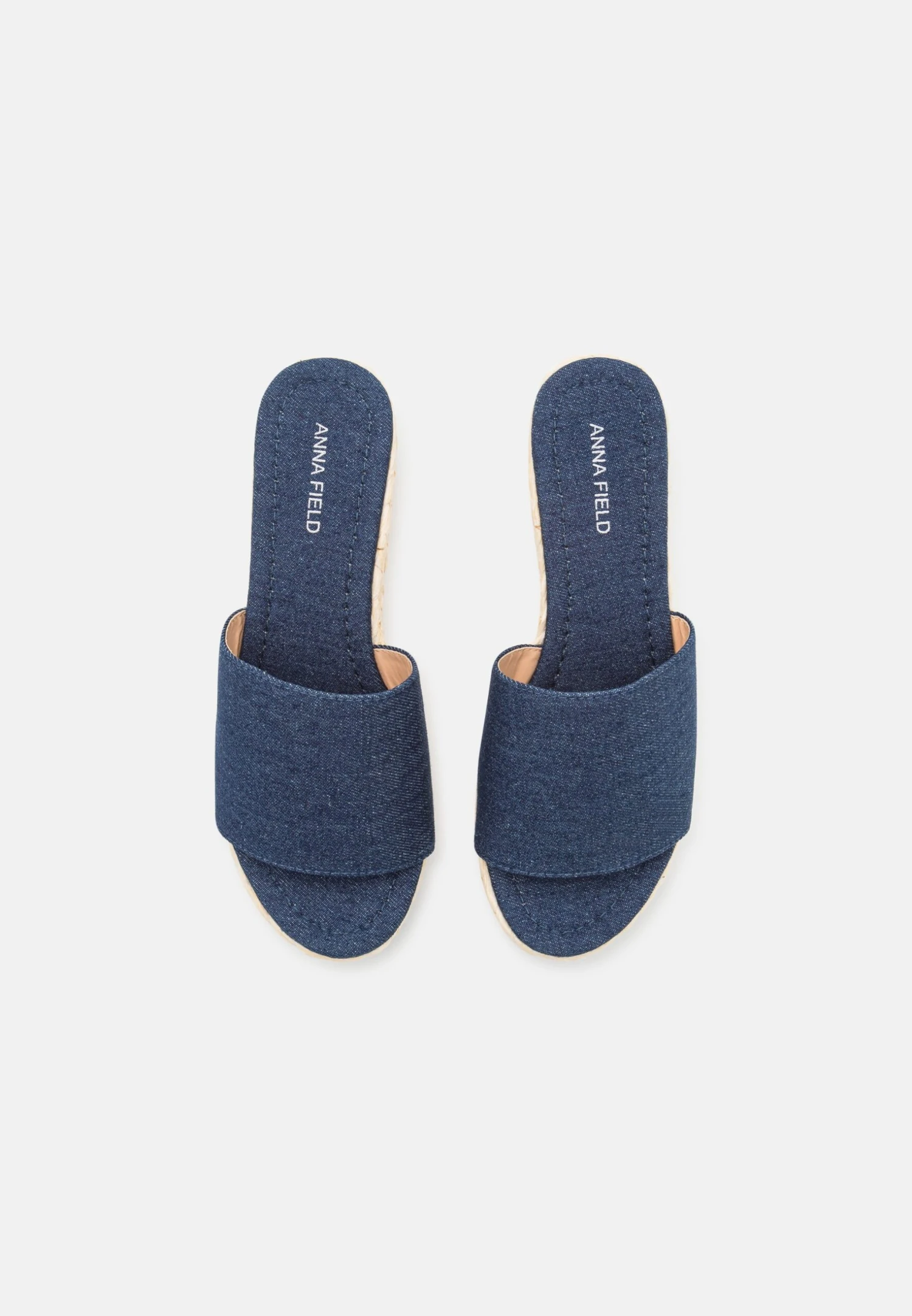 Anna Field Heeled Mules - Blue Denim 8 Anna Field Heeled Mules - Blue Denim - Image 6