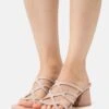 Anna Field Leather- Heeled Mules - Light Pink 1 Anna Field Leather- Heeled Mules - Light Pink -Anna Field 6dd3fac0d7164debbbe3560b17a0d964