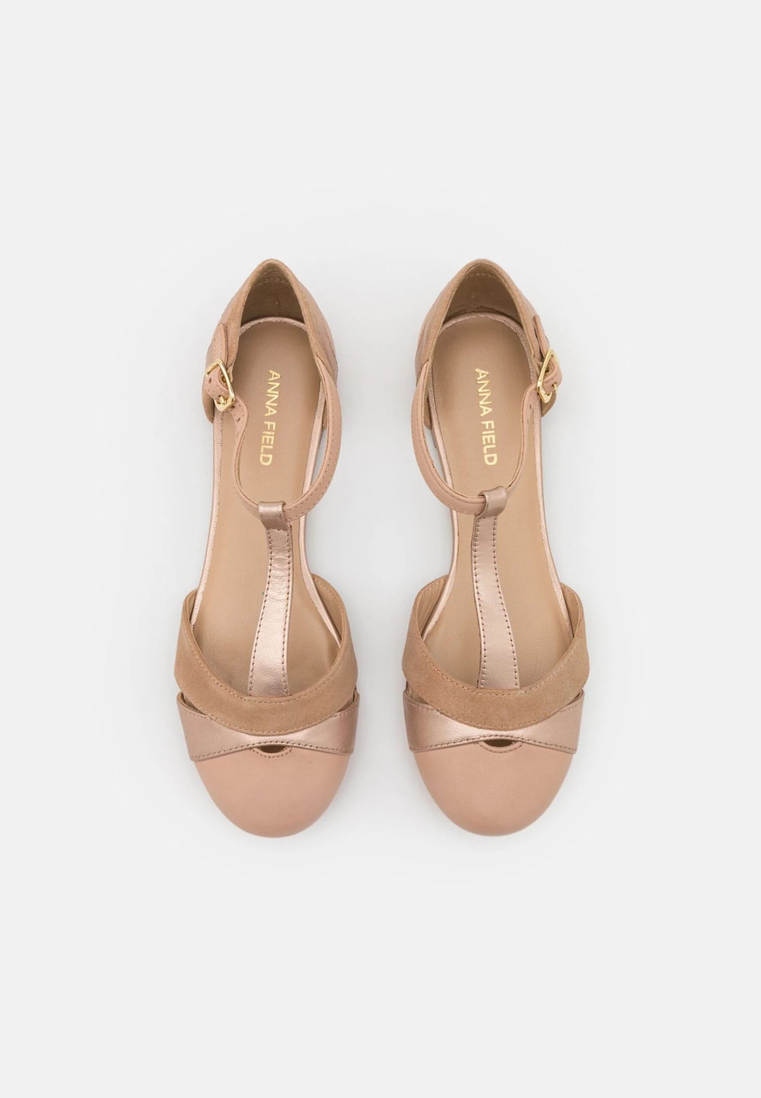 Anna Field Leather- Ankle Strap Ballet Pumps - Beige 8 Anna Field Leather- Ankle Strap Ballet Pumps - Beige - Image 6