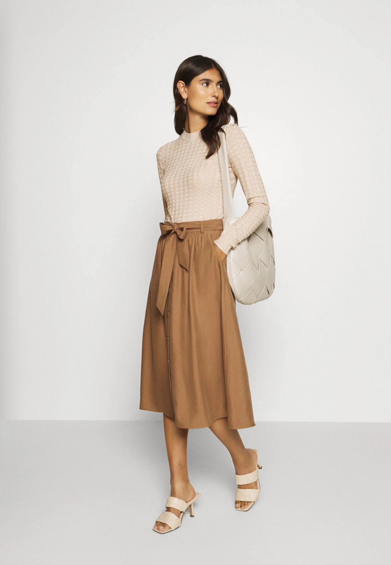 Anna Field Jumper - Light Tan Melange 4 Anna Field Jumper - Light Tan Melange - Image 2