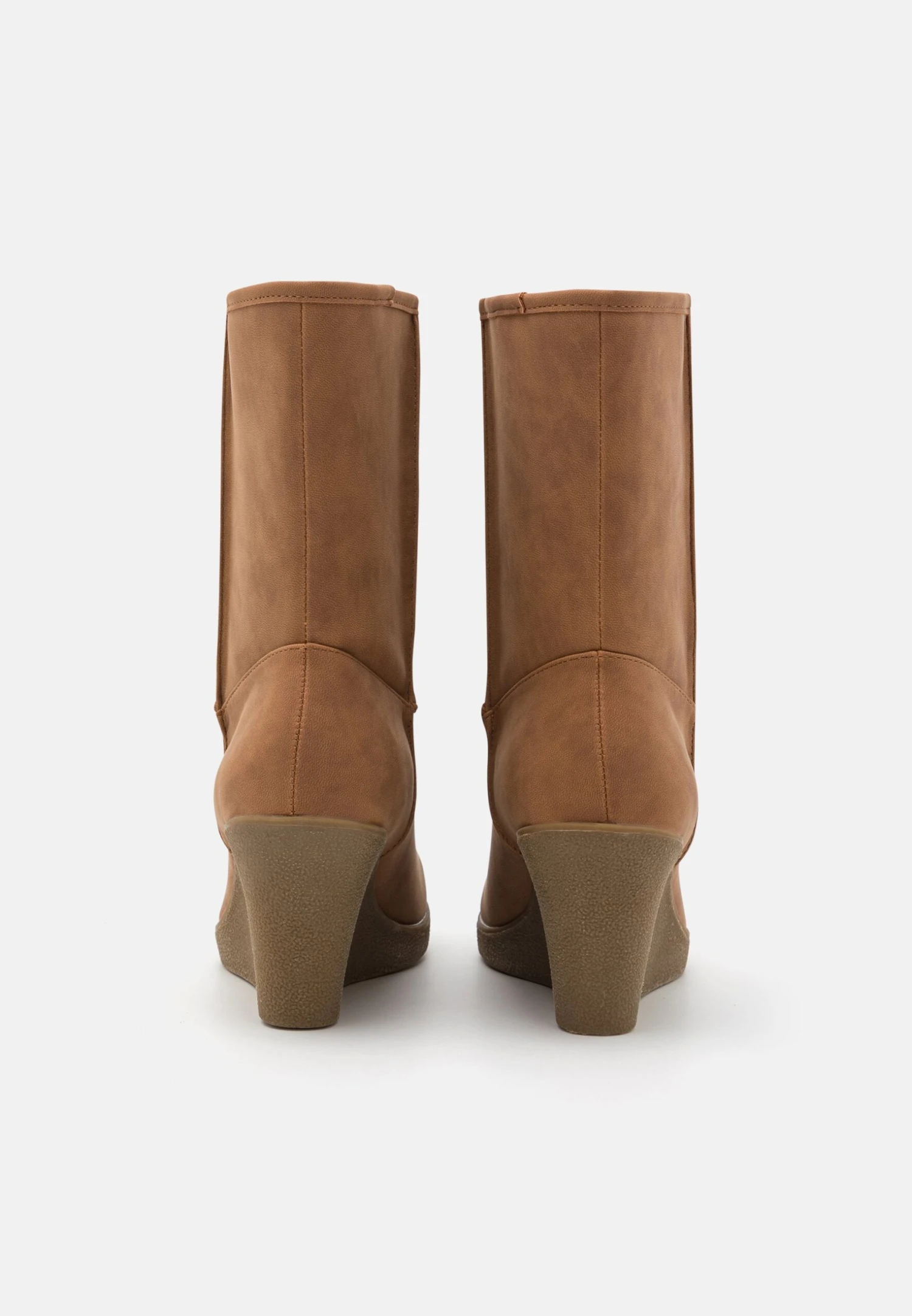 Anna Field Winter Boot - Wedge Ankle Boots - Cognac 6 Anna Field Winter Boot - Wedge Ankle Boots - Cognac - Image 4