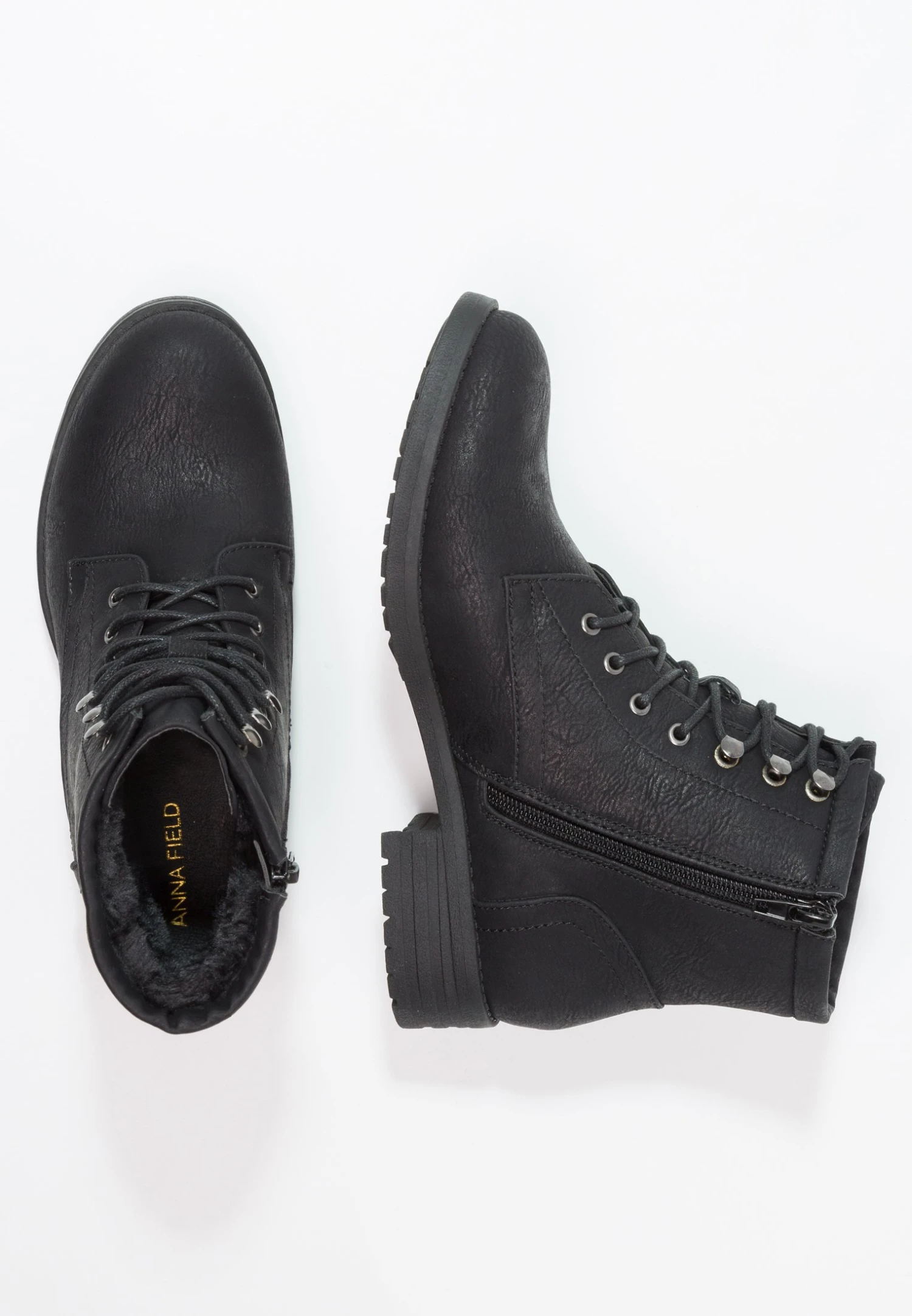 Anna Field Winter Boot - Lace-Up Ankle Boots - Black 5 Anna Field Winter Boot - Lace-Up Ankle Boots - Black - Image 3