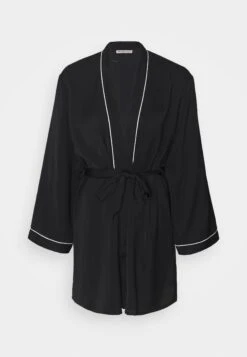 Anna Field Amanda Satin Dressing Gown - Dressing Gown - Black -Anna Field 8d83c445099f4342aabc07d1ce2caede