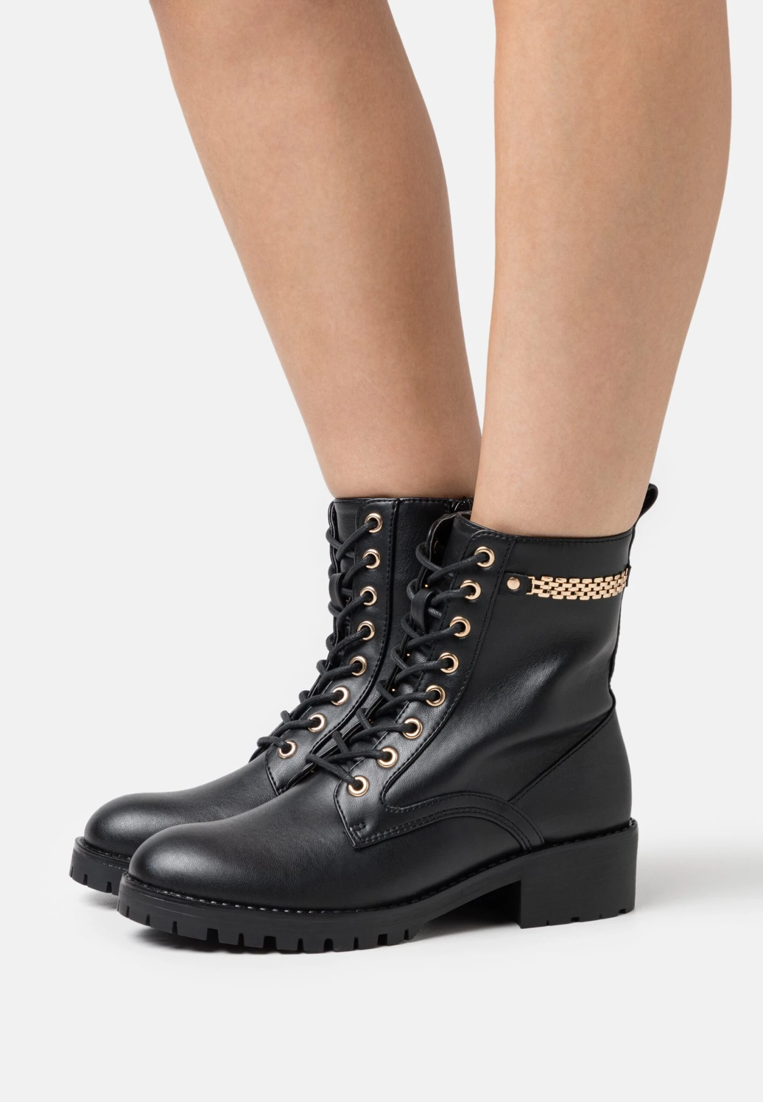 Lace-Up Ankle Boots - Black 3 Lace-Up Ankle Boots - Black