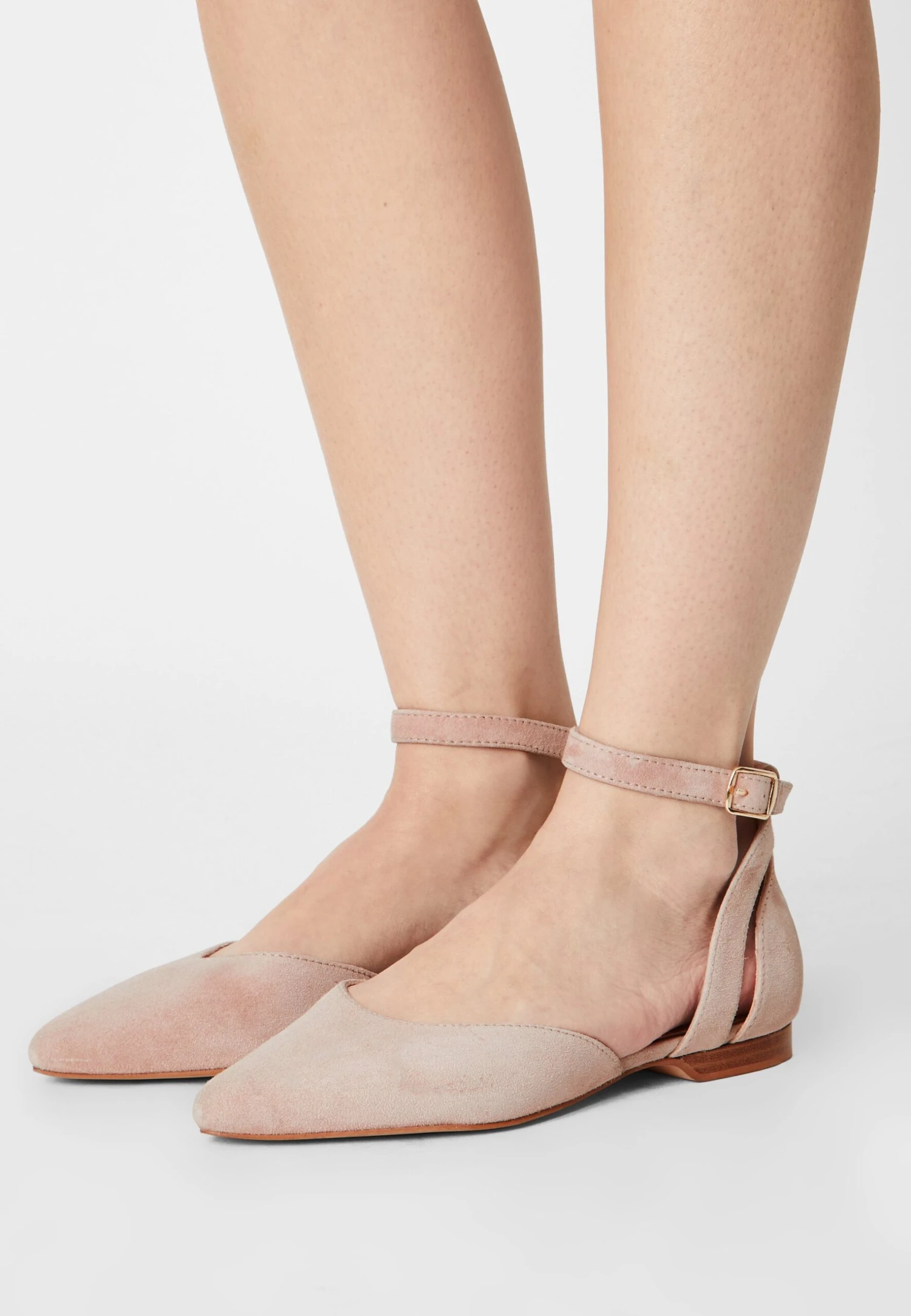 Anna Field Leather - Ankle Strap Ballet Pumps - Beige 3 Anna Field Leather - Ankle Strap Ballet Pumps - Beige