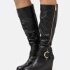 Anna Field Wedge Boots - Black 1 Anna Field Wedge Boots - Black -Anna Field a163d77a1fc54ef6a60d81d364c3ea82