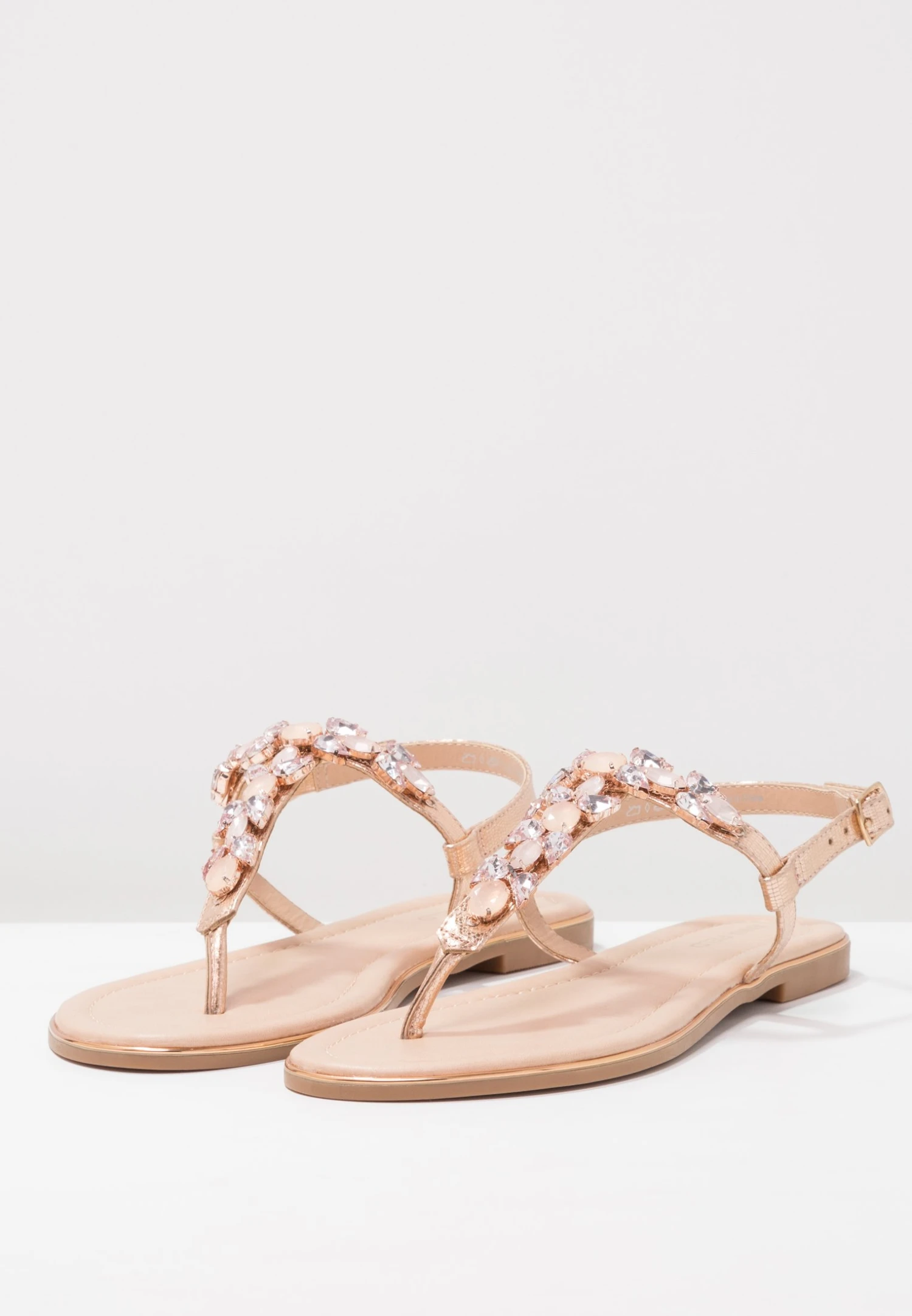 Anna Field T-Bar Sandals - Rose Gold 6 Anna Field T-Bar Sandals - Rose Gold - Image 4