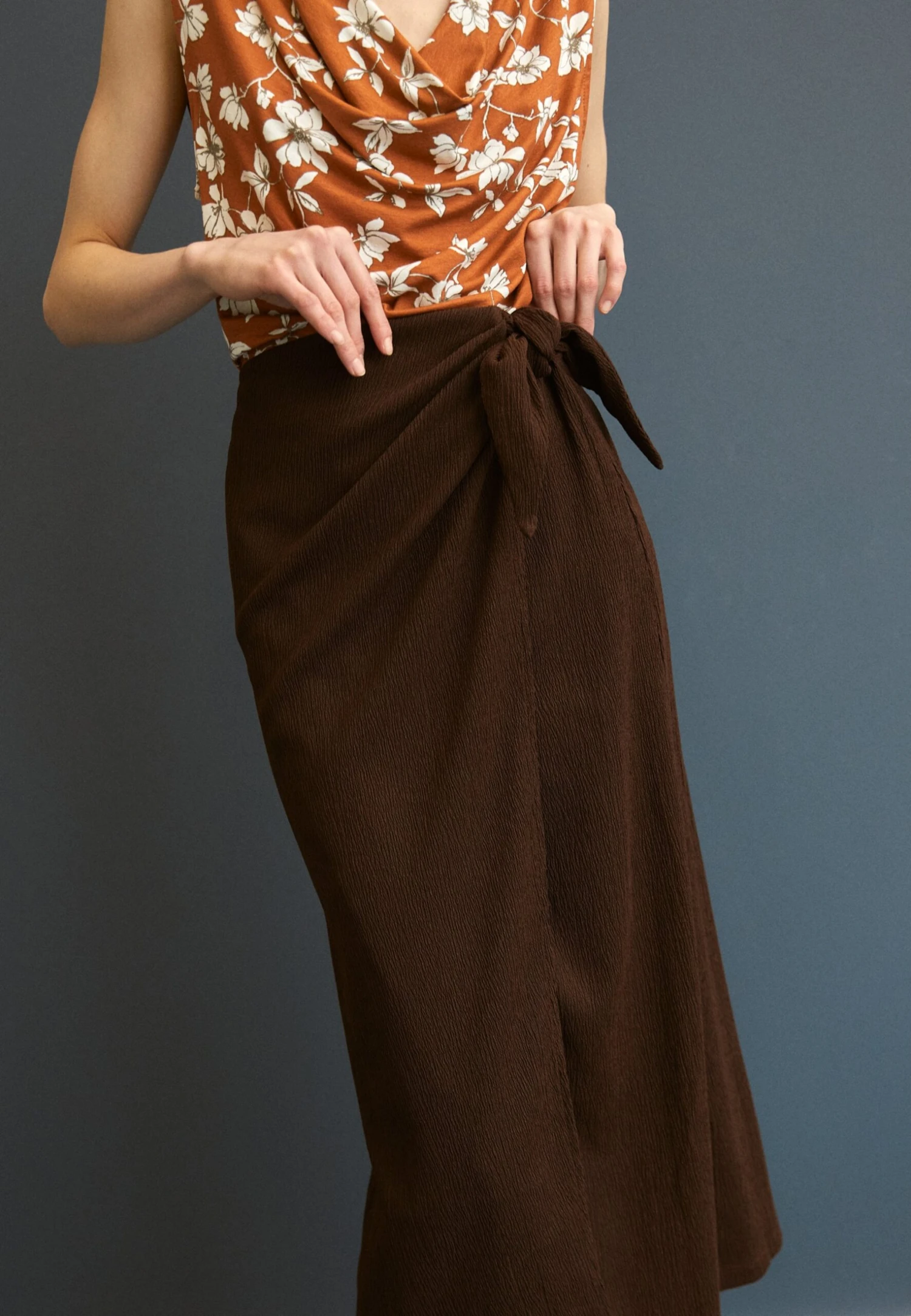 Anna Field A-Line Skirt - Brown 3 Anna Field A-Line Skirt - Brown