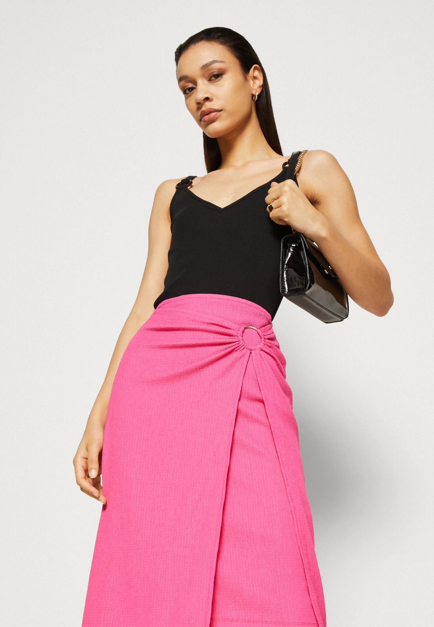 Anna Field Wrap Skirt - Pink 6 Anna Field Wrap Skirt - Pink - Image 4