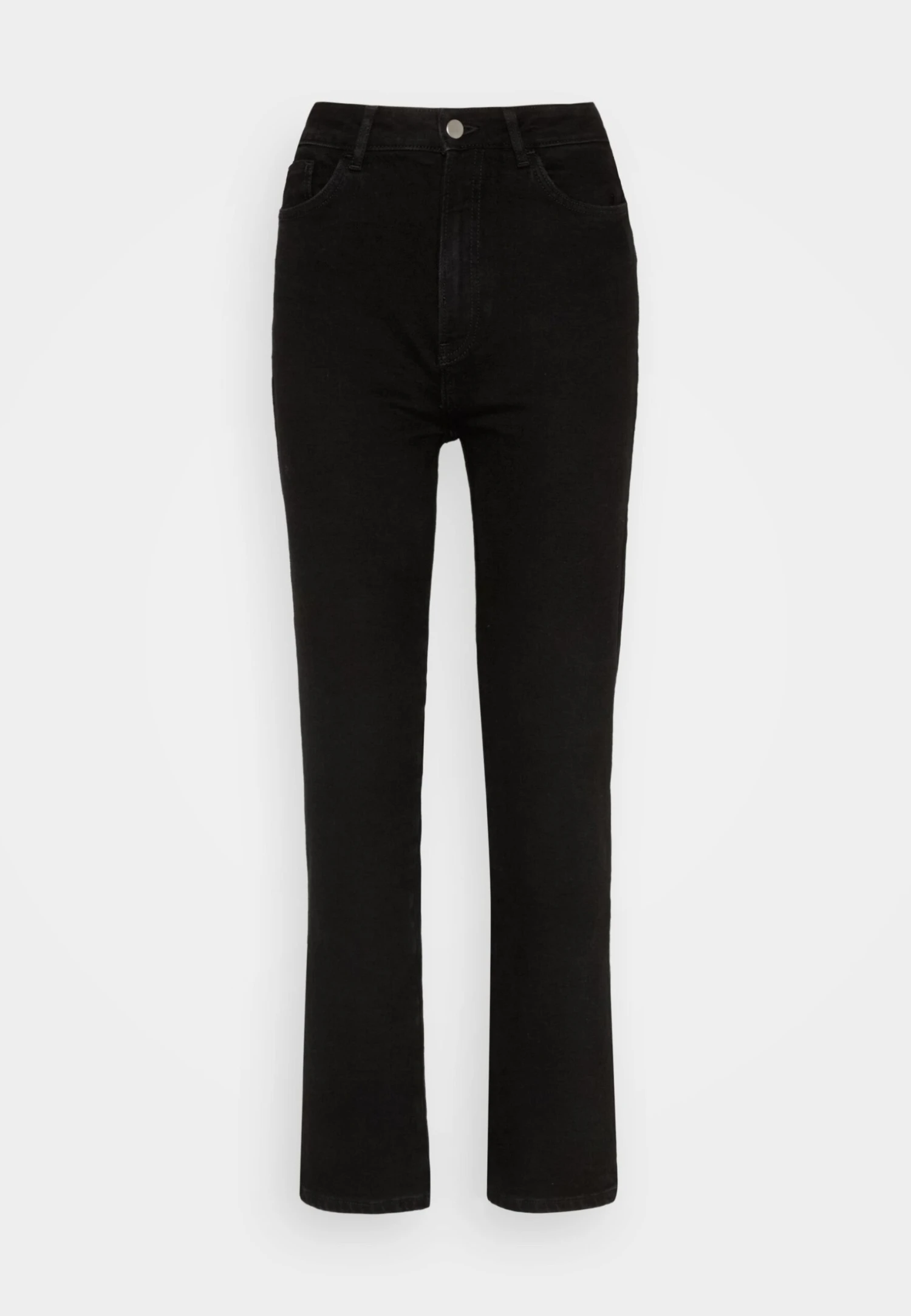 Anna Field Straight Leg Jeans - Black Denim 7 Anna Field Straight Leg Jeans - Black Denim - Image 5