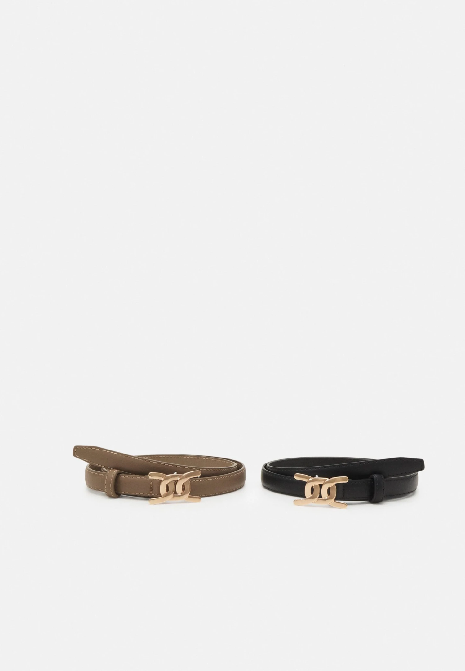 Anna Field 2Pack - Belt - Black/ Taupe 3 Anna Field 2Pack - Belt - Black/ Taupe