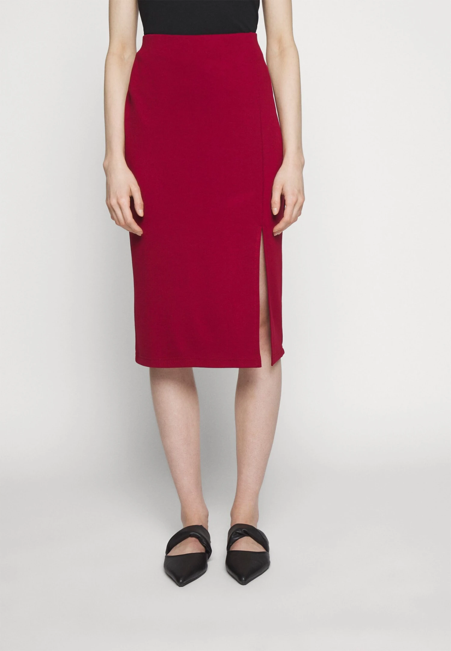 Anna Field Pencil Skirt - Dark Red 5 Anna Field Pencil Skirt - Dark Red - Image 3