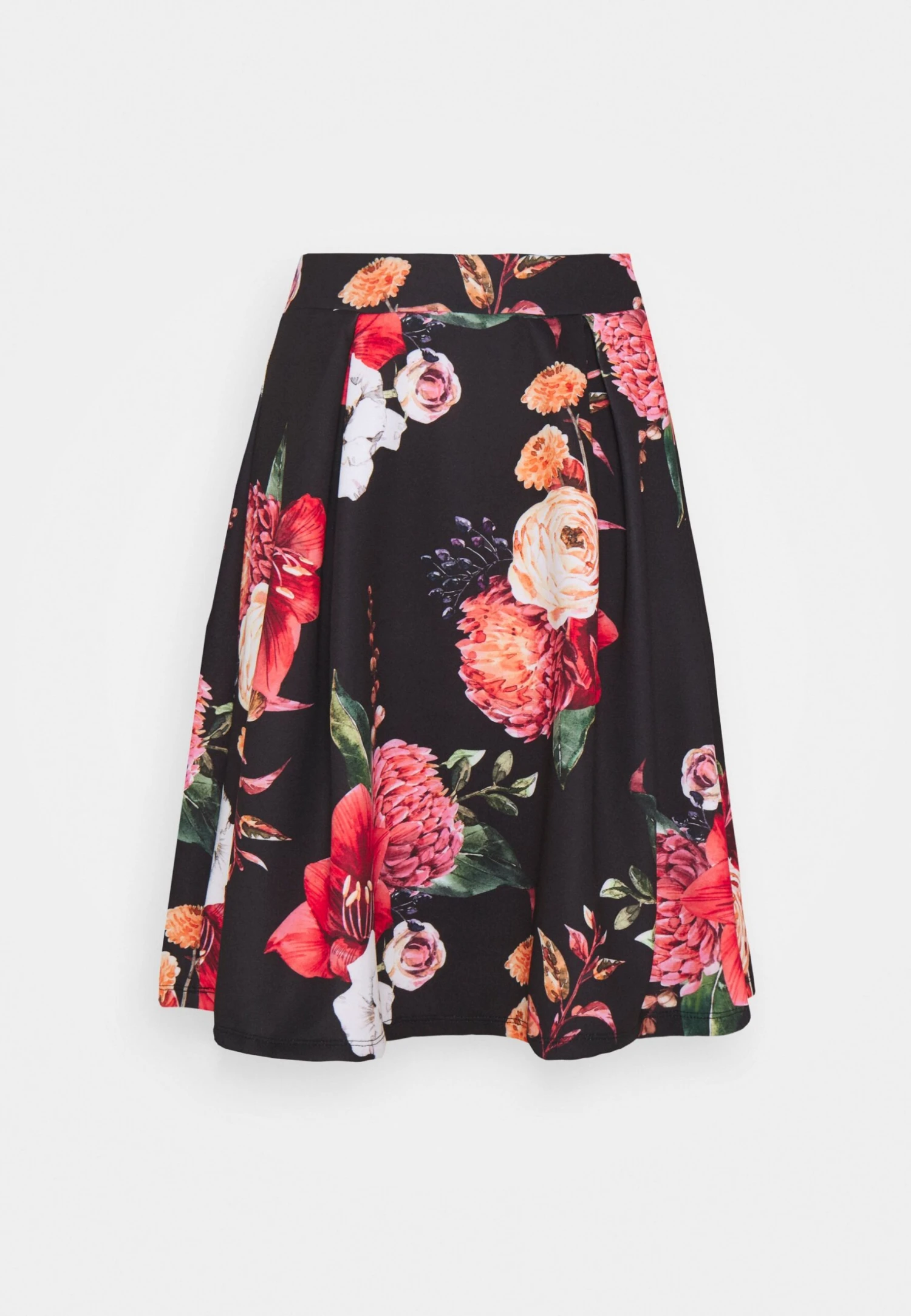 Anna Field Pleated Skirt -Black/Pink 3 Anna Field Pleated Skirt -Black/Pink