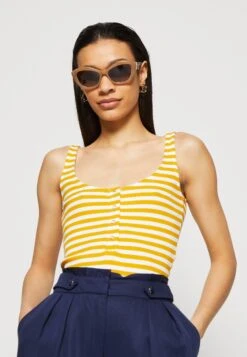 Anna Field Top - White/Yellow 11 Anna Field Top - White/Yellow -Anna Field cc1a4c307c3c4fadb0b46f8d85530459