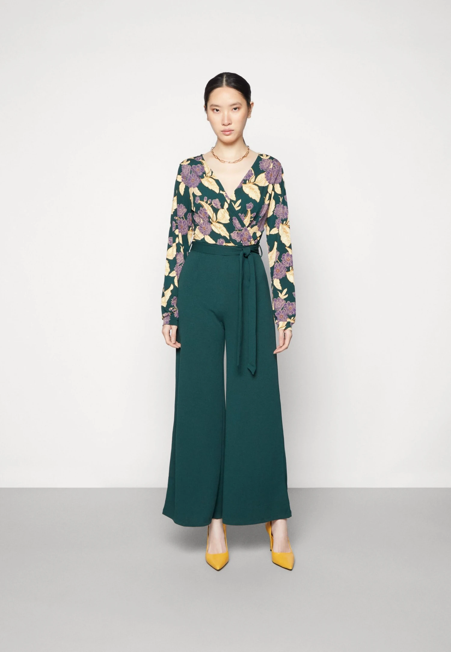 Anna Field Jumpsuit - Dark Green/Yellow 3 Anna Field Jumpsuit - Dark Green/Yellow