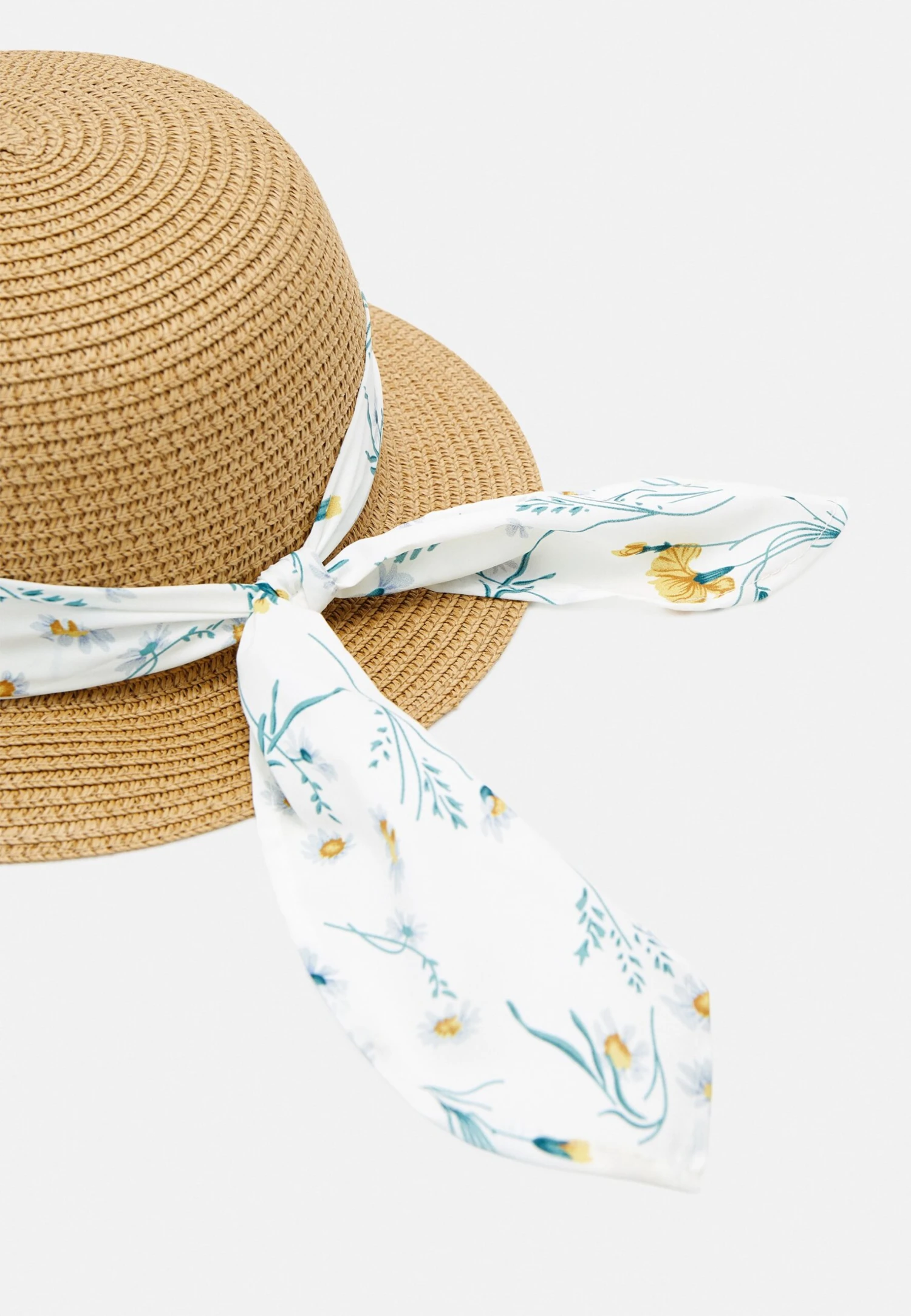 Anna Field Hat - Beige/White 6 Anna Field Hat - Beige/White - Image 4