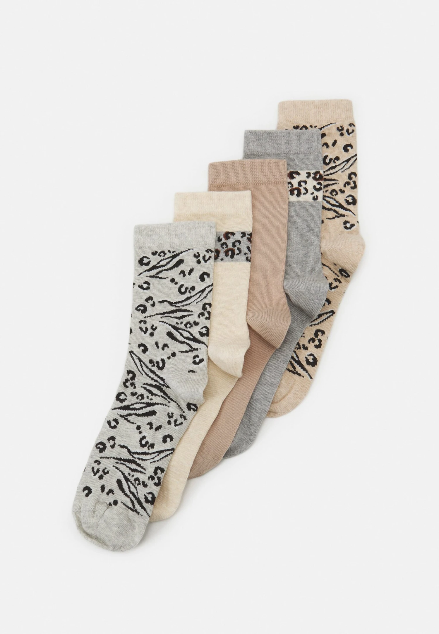Anna Field 5 Pack - Socks - Beige/Grey 3 Anna Field 5 Pack - Socks - Beige/Grey