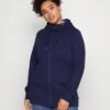 Zip-Up Sweatshirt - Dark Blue -Anna Field de2dcb9a0cb44ebb97eac4754445351b
