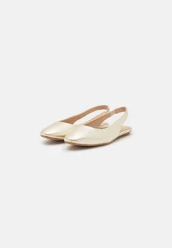 Anna Field Leather - Slingback Ballet Pumps - Gold 10 Anna Field Leather - Slingback Ballet Pumps - Gold -Anna Field e10cbc21b7d54aa3a623e340f38048b8