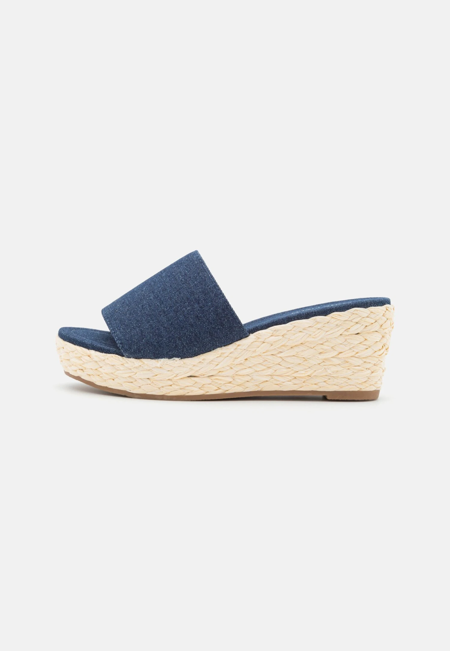 Anna Field Heeled Mules - Blue Denim 4 Anna Field Heeled Mules - Blue Denim - Image 2
