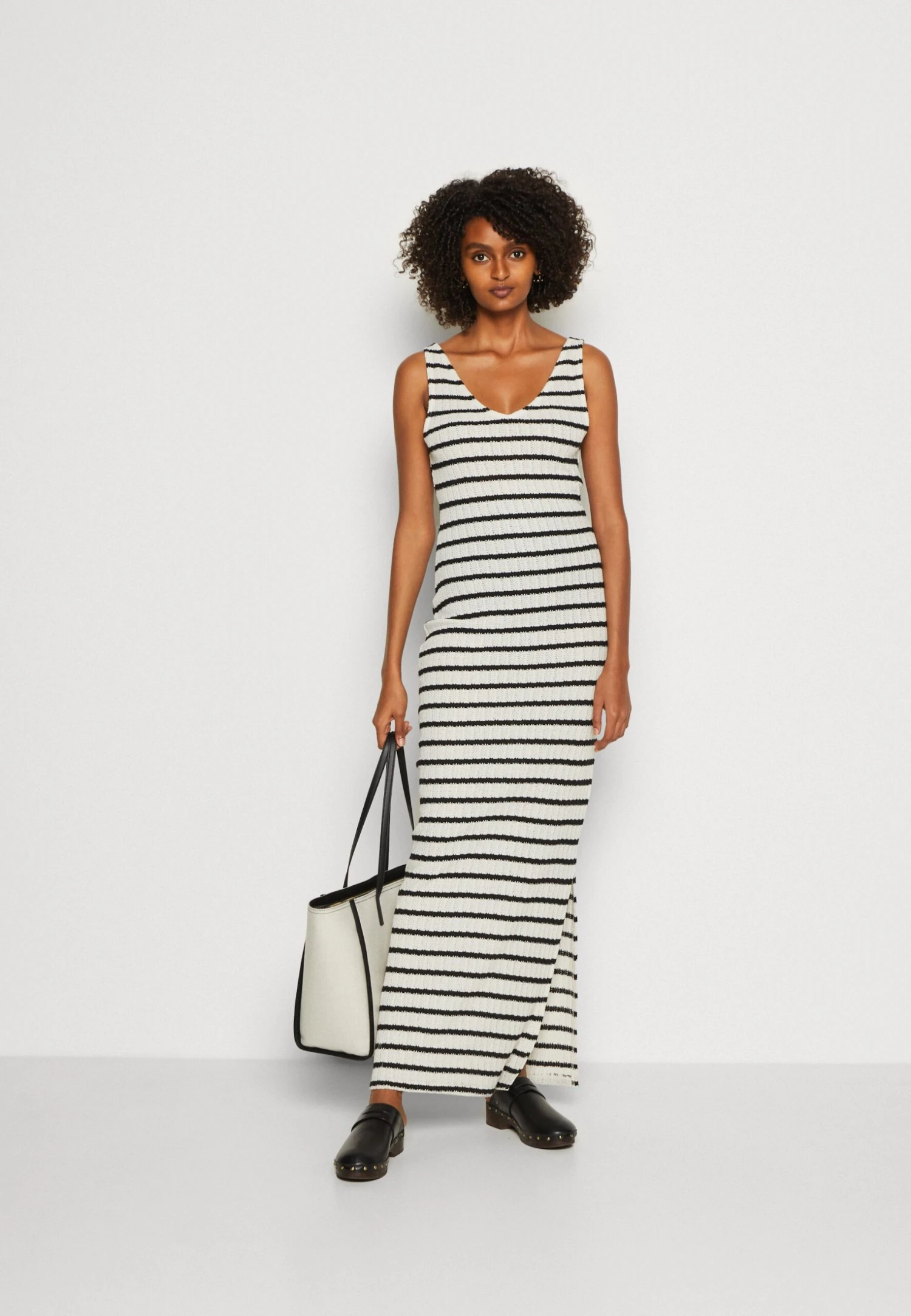 Anna Field Jumper Dress - Black/White 4 Anna Field Jumper Dress - Black/White - Image 2